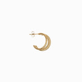 Clous d'oreilles trois rangs 20x15 mm