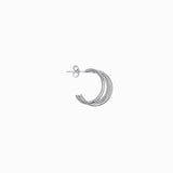 Clous d'oreilles trois rangs 20x15 mm