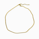 Collier Serpentine plate 2mm - Longueur 40 cm