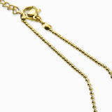Collier chaîne bille 1.20mm - Longueur 40 cm