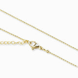 Collier chaîne bille 1.20mm - Longueur 40 cm