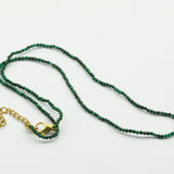 Collier ronde facettée 1.90mm - Malachite synthétique