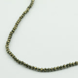 Collier ronde facettée 2.20mm - Pyrite