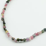 Collier palet facetté 4mm - Tourmaline