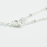 Collier forçat/bille 1.50mm - Longueur 40 cm