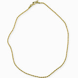 Collier torsadé 2mm- Longueur 40 cm