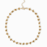 Collier trombone alternée 13x6mm - Longueur 45 cm