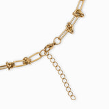 Collier trombone alternée 13x6mm - Longueur 45 cm