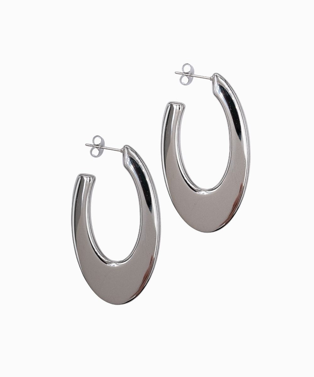 Créoles épaisses ovales 48x28mm