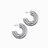 Créoles épaisses rondes 30mm