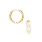 Créoles strass 17x5mm