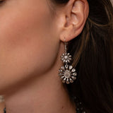 Crochet d'oreille tournesol 8mm