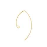 Crochets d'oreilles demi 34x17.5mm