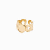 Bague tresse plateau 8mm
