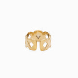 Bague tresse plateau 8mm