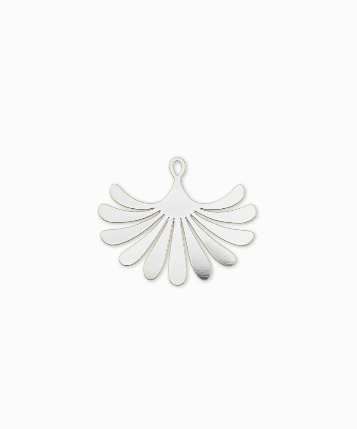 Estampe feuille de Ginkgo 29x35mm