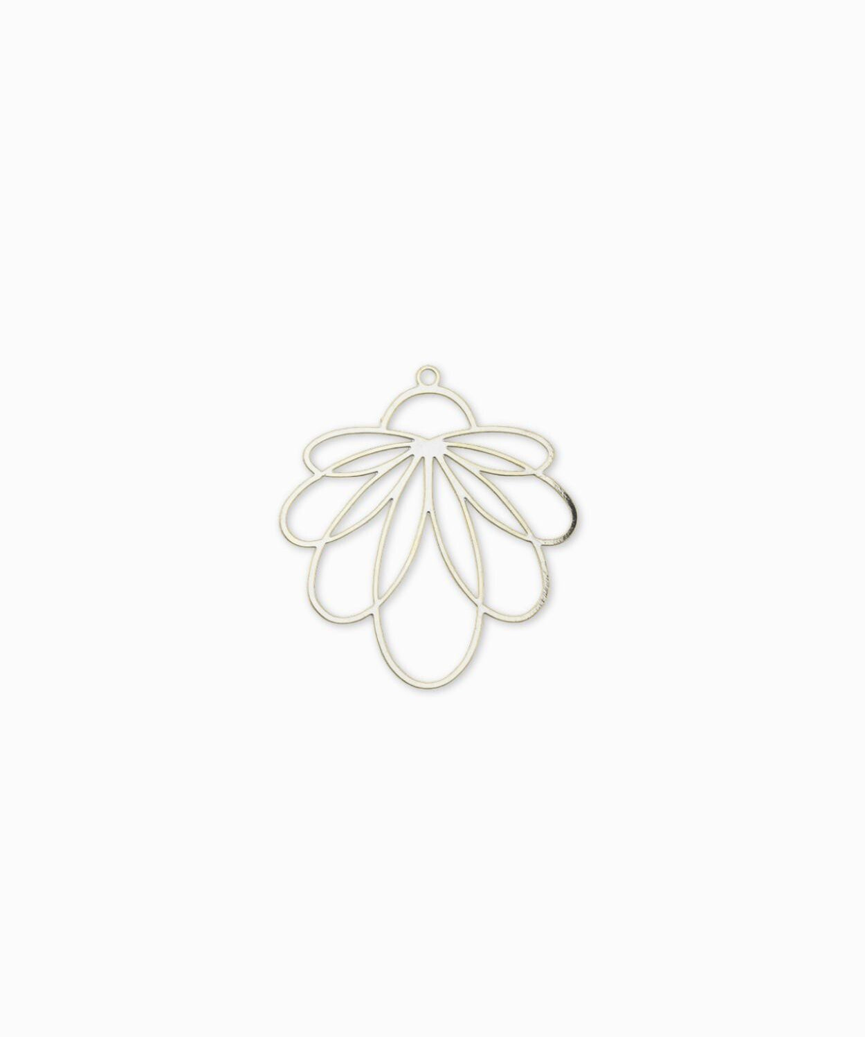 Estampe fleur d'Orchidée laser cut 34x31mm