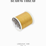 Fil Miyuki Beading Thread B 0.25mm doré