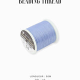 Fil Miyuki Beading Thread B 0.25mm bleu clair