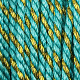 Fil polyester et coton torsadés 1mm - Aigue marine