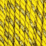 Fil polyester et coton torsadés 1mm - Jaune