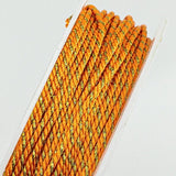 Fil polyester et coton torsadés 1mm - Mandarine