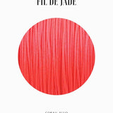 Fils de nylon tressé 0.50mm - Corail fluo