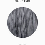 Fils de nylon tressé 0.50mm - Gris bleu