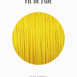 Fils de nylon tressé 0.50mm - Jaune impérial