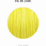 Fils de nylon tressé 0.50mm - Jaune soufre