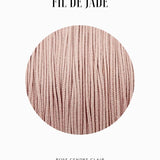 Fils de nylon tressé 0.50mm - Rose cendre clair