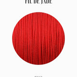 Fils de nylon tressé 0.50mm - Rouge