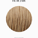 Fils de nylon tressé 0.80mm - Beige chanvre