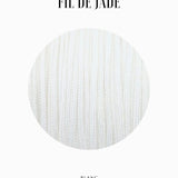 Fils de nylon tressé 0.80mm - Blanc