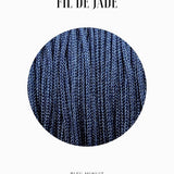 Fils de nylon tressé 0.80mm - Bleu minuit