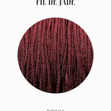 Fils de nylon tressé 0.80mm - Bordeaux