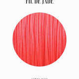 Fils de nylon tressé 0.80mm - Corail fluo