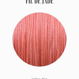 Fils de nylon tressé 0.80mm - Corail pâle