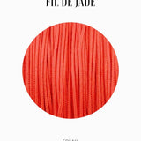 Fils de nylon tressé 0.80mm - Corail