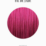 Fils de nylon tressé 0.80mm - Framboise