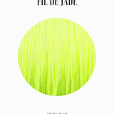 Fils de nylon tressé 0.80 mm - Jaune fluo