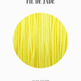 Fils de nylon tressé 0.80mm - Jaune soufre