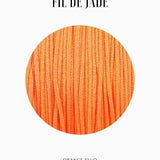 Fils de nylon tressé 0.80mm - Orange fluo