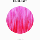 Fils de nylon tressé 0.80mm - Rose fluo