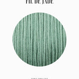 Fils de nylon tressé 0.80mm - Vert opaline