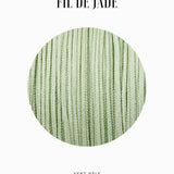 Fils de nylon tressé 0.80mm - Vert pâle