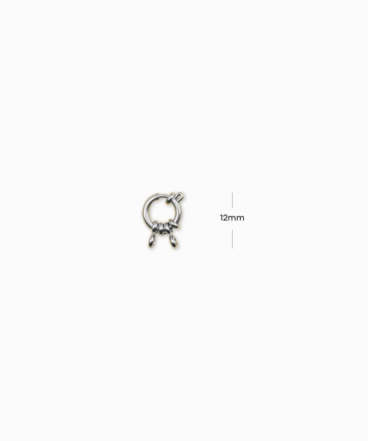 Fermoir ressort bouée 12mm