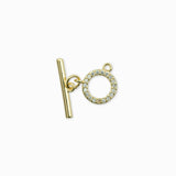 Fermoir toggle strass 12mm