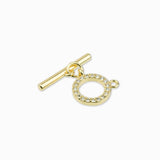 Fermoir toggle strass 12mm