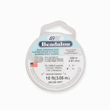 Fil cablé argenté  49brins - 0.61mm